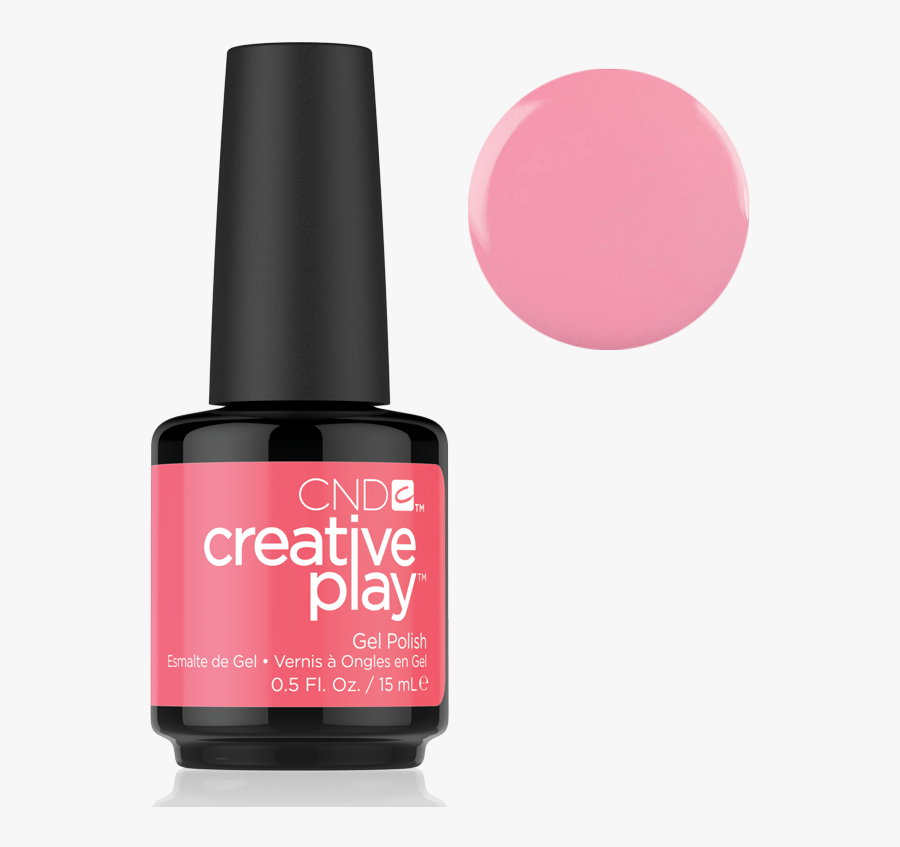 Transparent Nail Polish Clipart - Cnd Creative Play Oh Flamingo 404, Transparent Clipart