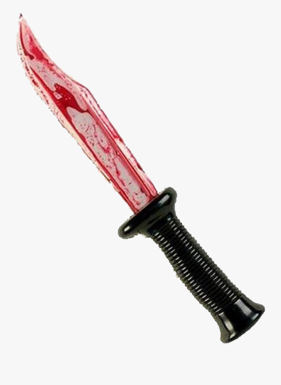 Bloody Fake Knife, Transparent Clipart