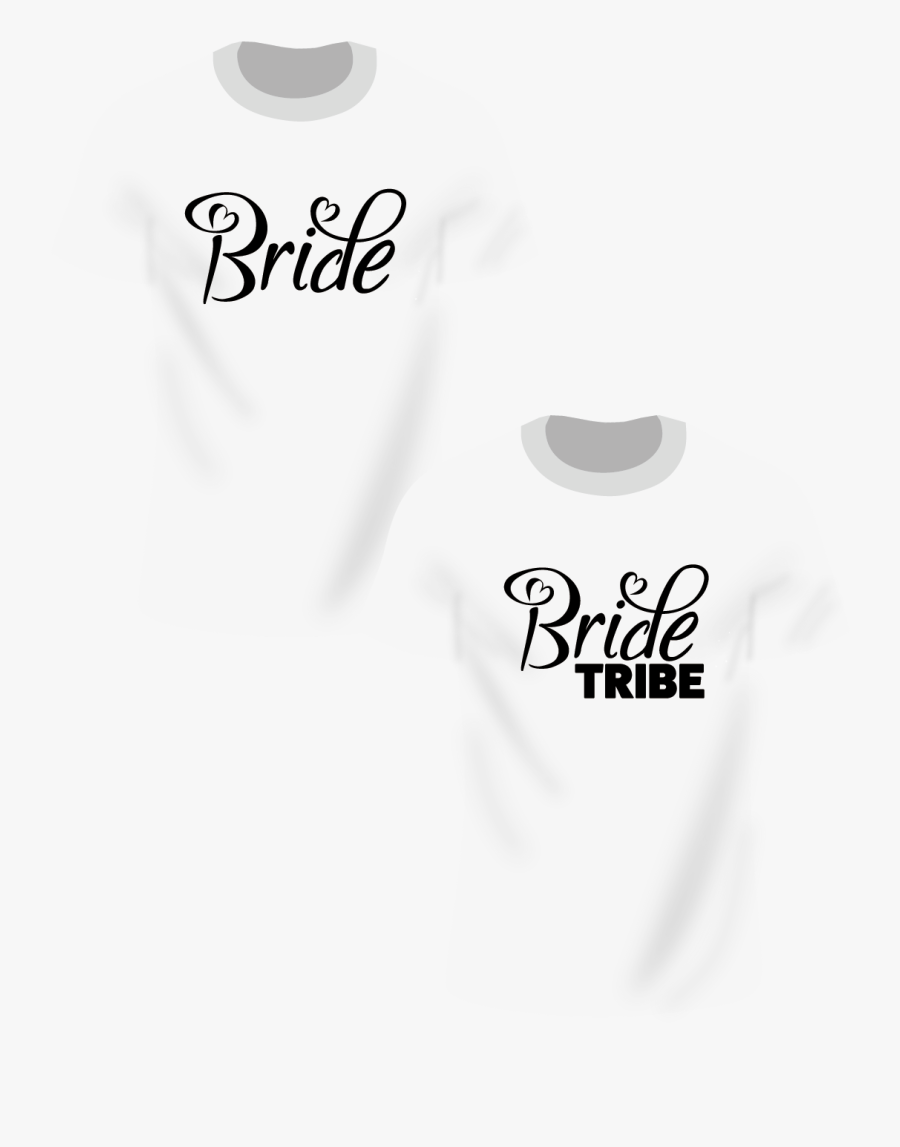 Bride & Bride Tribe Package T-shirts - Printing T Shirt Png Hd, Transparent Clipart