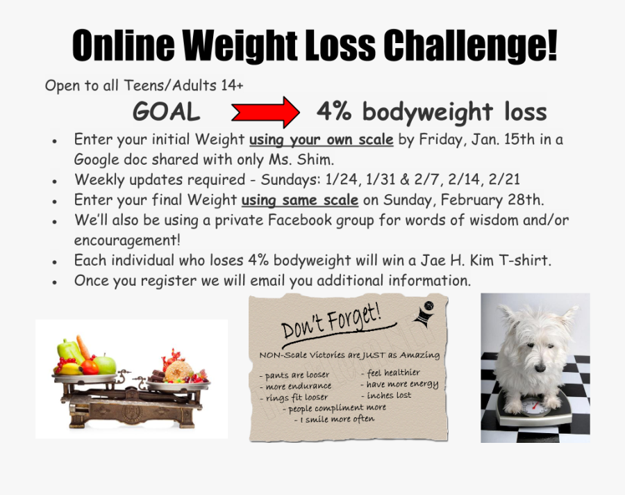 Online Weight Loss Competition - Online Weight Loss Challenge, Transparent Clipart