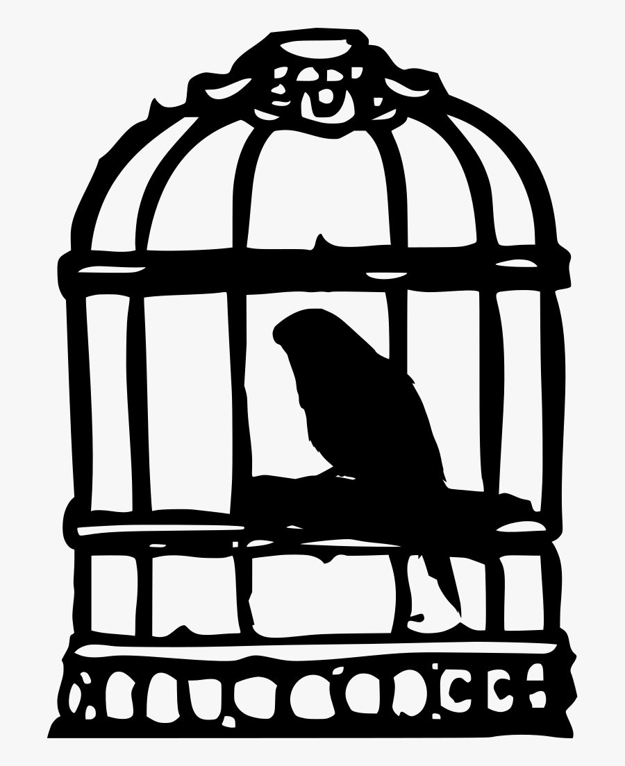 Bird In Cage Clipart, Transparent Clipart