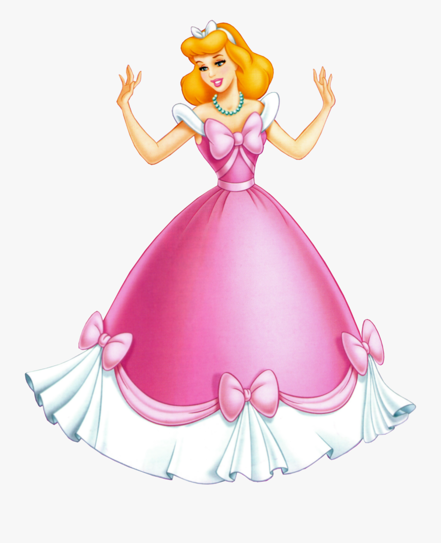 Cinderella Clipart Pink Dress, Transparent Clipart