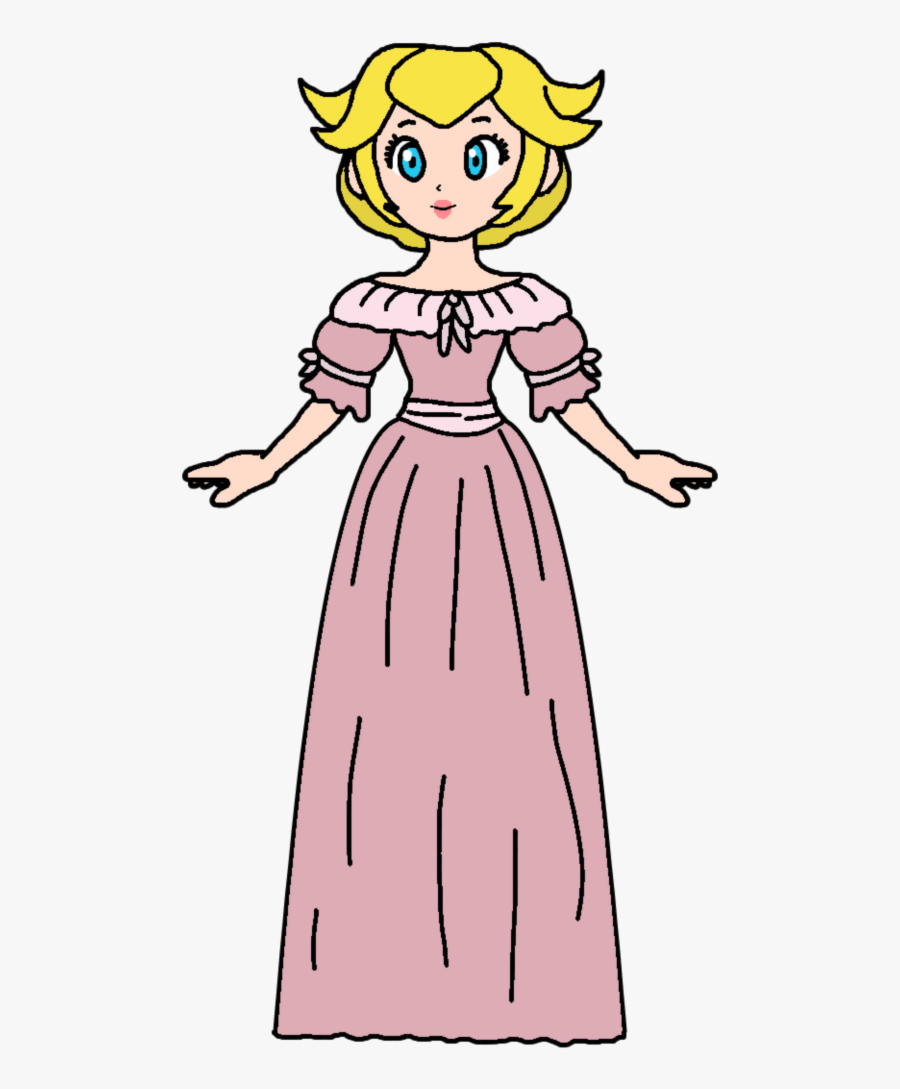 Beauty Cinderella In Pink Dress - Princess Peach Cinderella, Transparent Clipart
