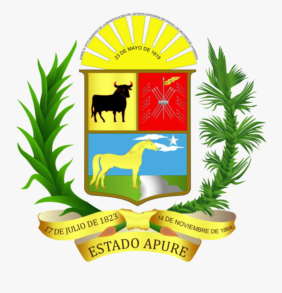 Escudo Del Estado Apure - Apure, Transparent Clipart