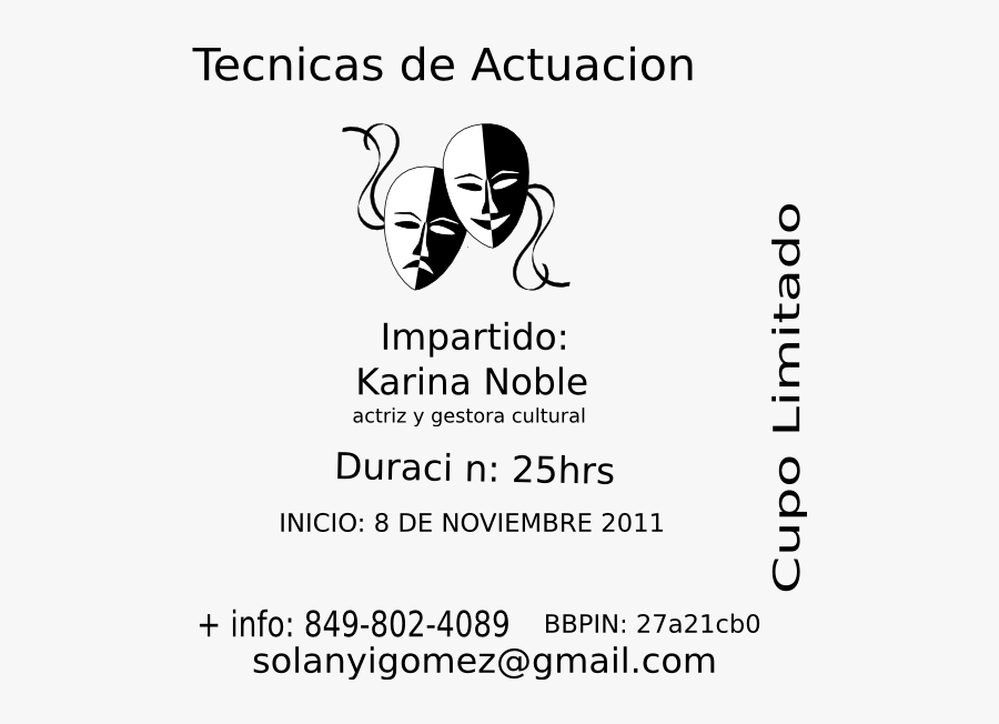 Theatre Masks, Transparent Clipart