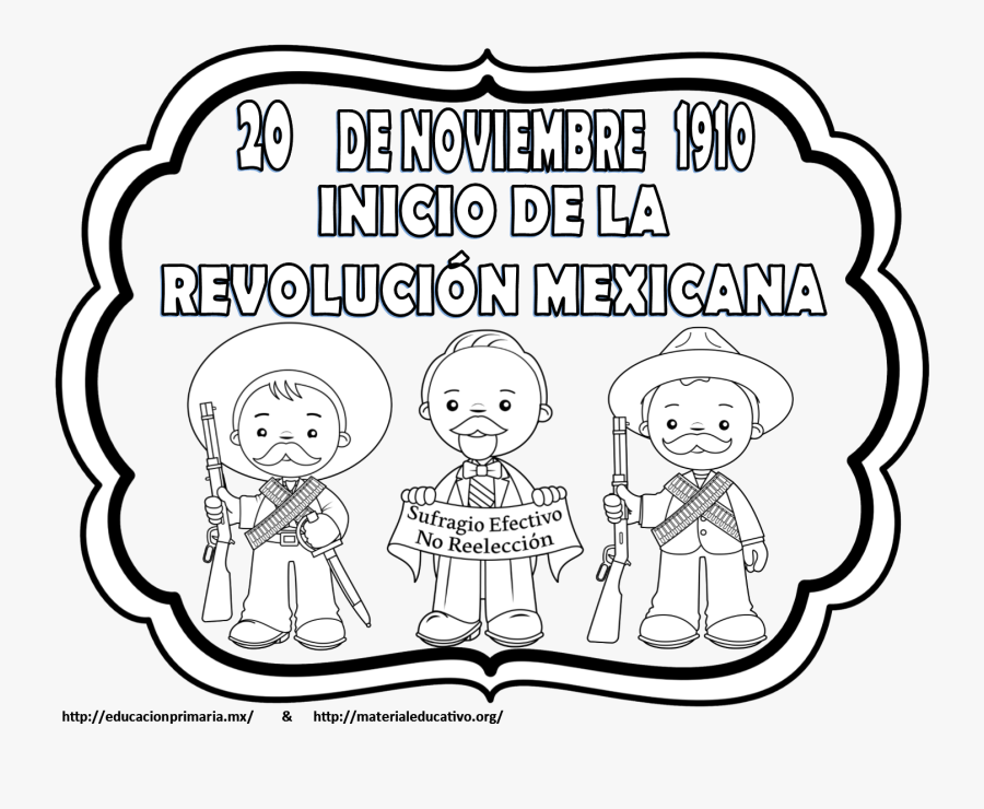 Personajes De La Revolucion Mexicana Para Colorear, Transparent Clipart