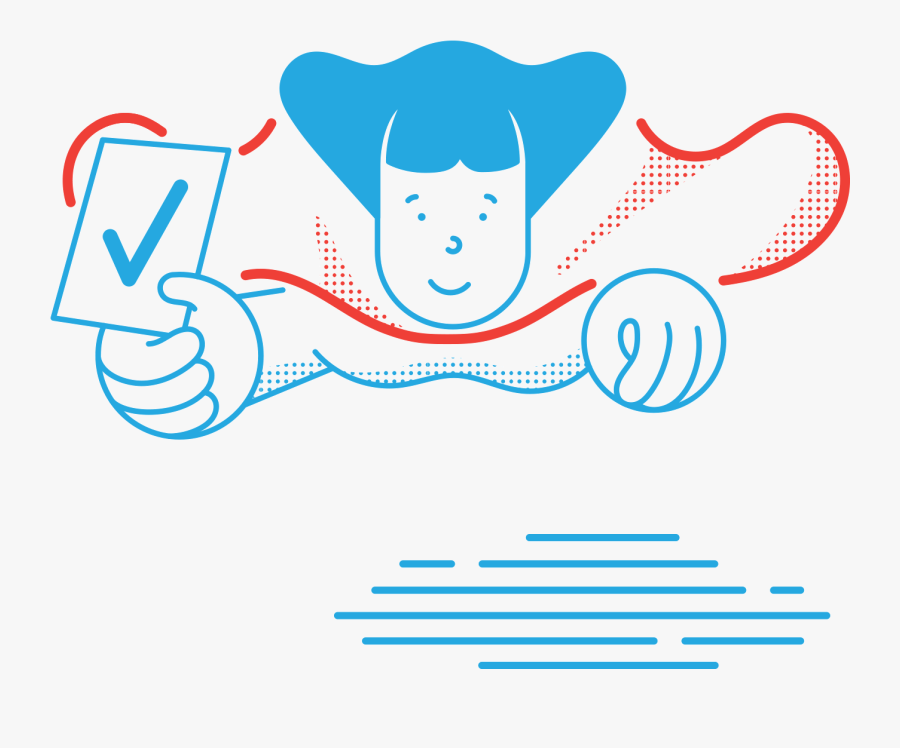 Supérheroe Volando A Votar, Transparent Clipart