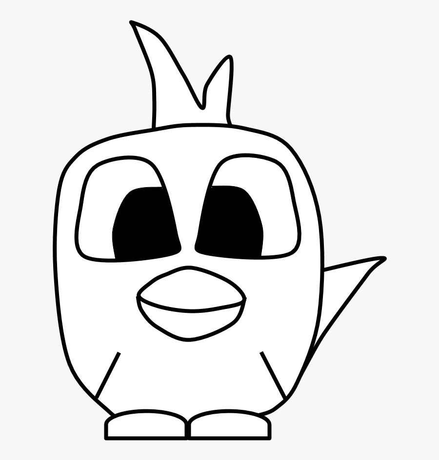 Chicken, Big Eyes, Black And White, Cartoon Animal, - Cartoon Animal Black And White, Transparent Clipart
