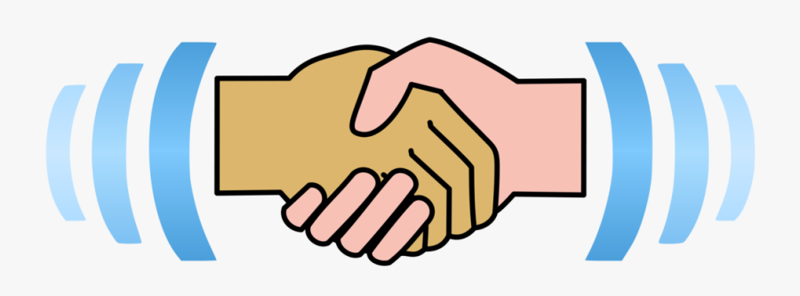 Hand Clip Sense Touch - Handshake Icon, Transparent Clipart