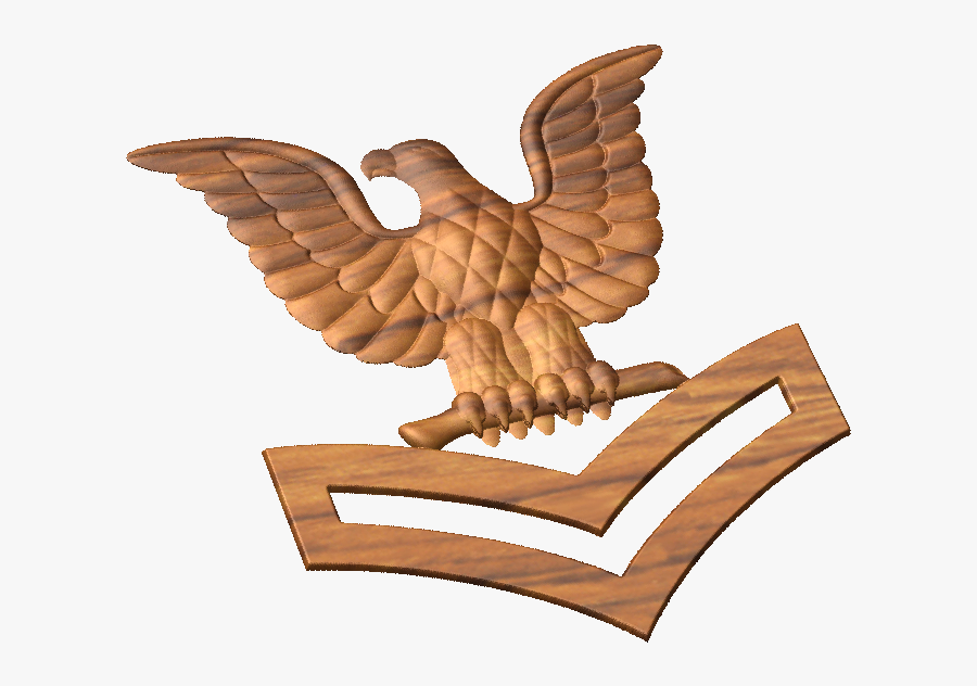 Petty Officer Second Class Pin Style A - Golden Eagle, Transparent Clipart