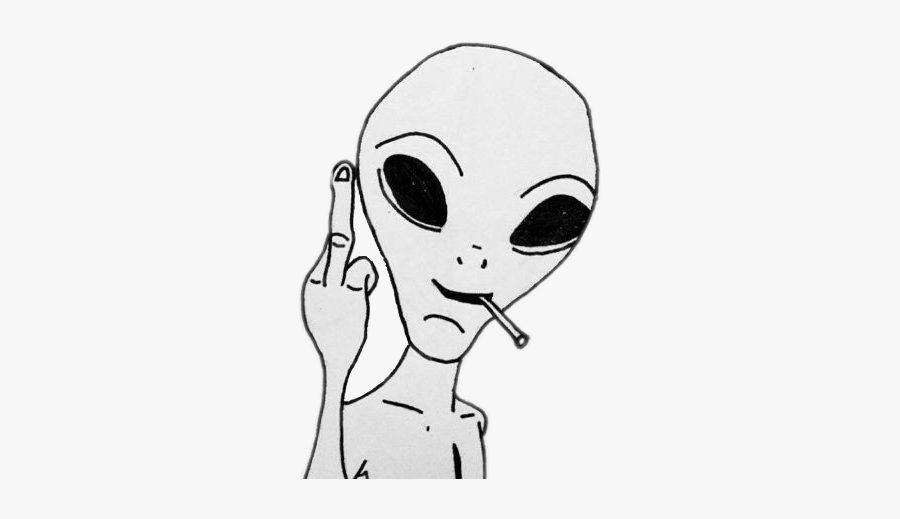 Troll Fu Alien Petty Laugh Freetoedit - Alien Chill, Transparent Clipart