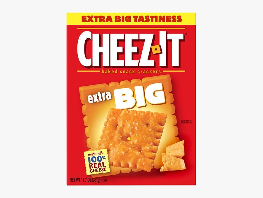 Cheez It Cheez-it Big Original Baked Snack Crackers - Graham Cracker, Transparent Clipart
