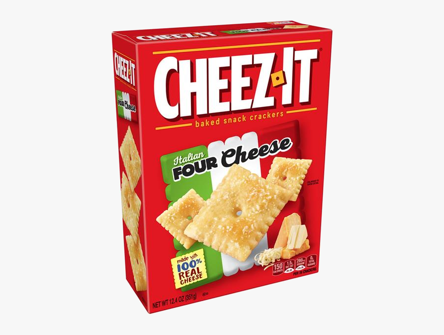 Cheez It Cheez-it Italian Four Cheese Baked Snack Crackers - White Cheddar Cheez Its, Transparent Clipart