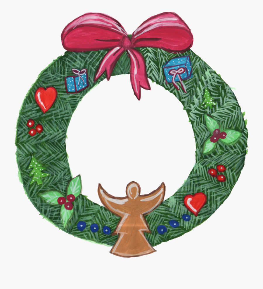 Christmas Wreath Png Transparent - Wreath, Transparent Clipart