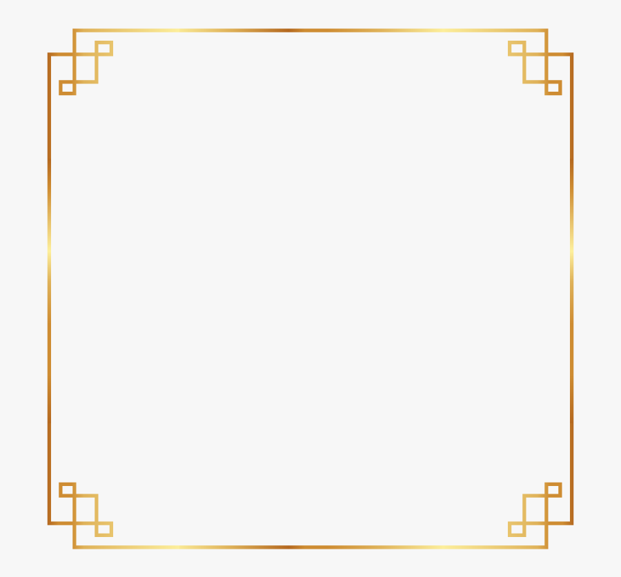 #frame #border #gold #chinese #asian #ftestickers - Gold Chinese Border Png, Transparent Clipart