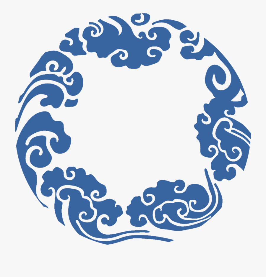 #chinese #asian #border #frame #ftestickers - Circulo De Nubes Png, Transparent Clipart
