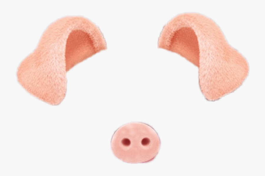 #kawaii #cute #ears #pigears #pig #filter - Plush, Transparent Clipart