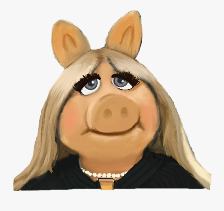 #themuppets #misspiggy #pig #ears - Miss Piggy Face Png, Transparent Clipart