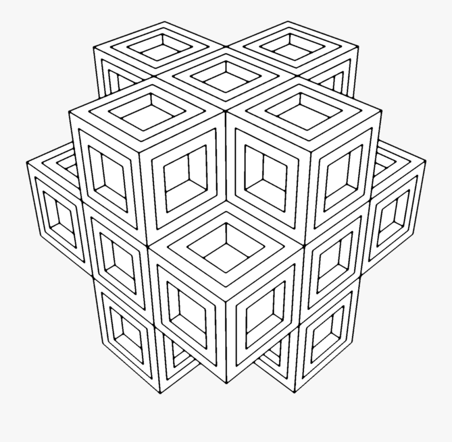 Geometry Coloring Pages-coloring For Grown Ups, Transparent Clipart