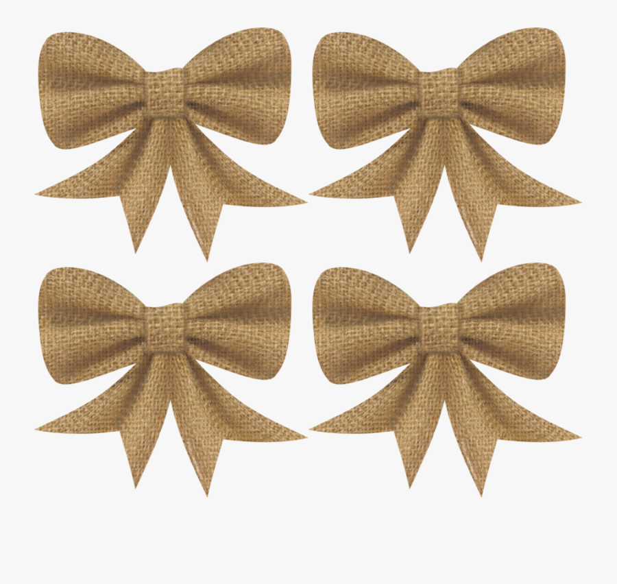 Burlap Bow Clipart, Transparent Clipart