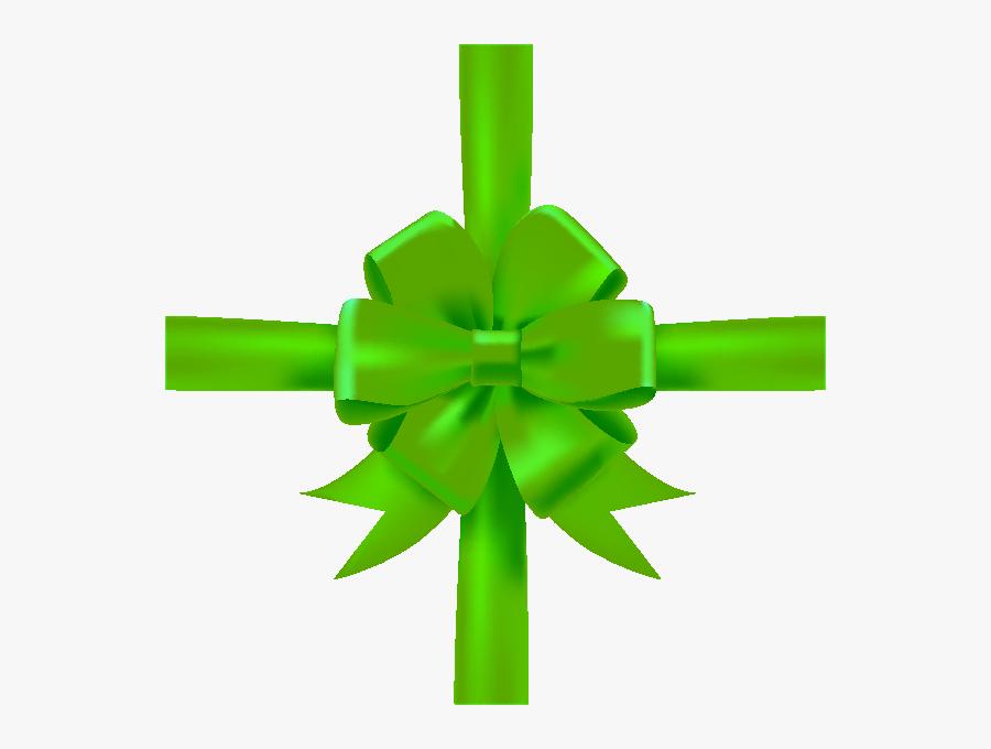 Green Bow Png - Green Ribbon Design Png, Transparent Clipart