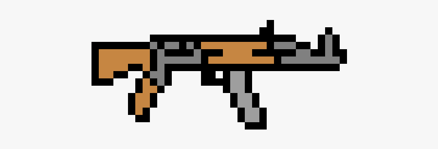 Drawn Snipers Cs Go - Ak 47 Pixel Art, Transparent Clipart