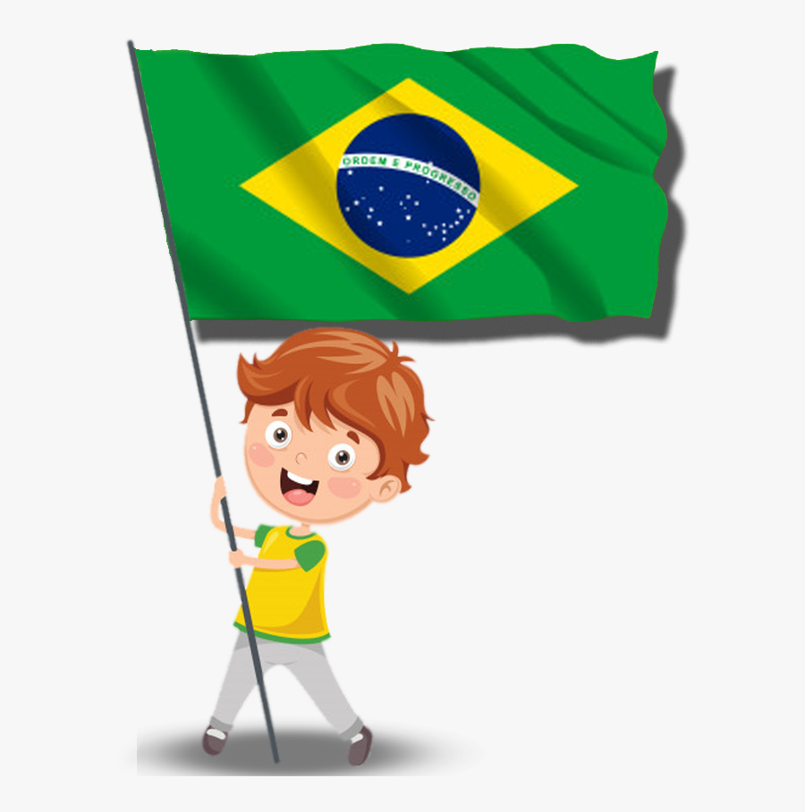 Brazil Flag, Transparent Clipart
