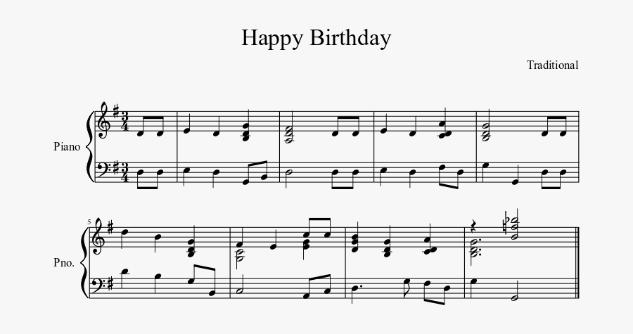 Clip Art Happy Birthday Music Notes Images - Gilberte De Courgenay Lied Noten, Transparent Clipart