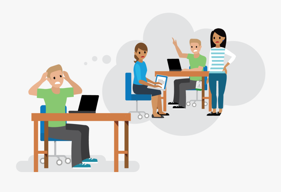 Tom Upset Thinking About How We Gave Feedback To Keisha - Cartoon, Transparent Clipart