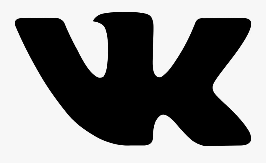 Font,clip Art,line,logo,black And White,graphics - Vk Icon Png, Transparent Clipart
