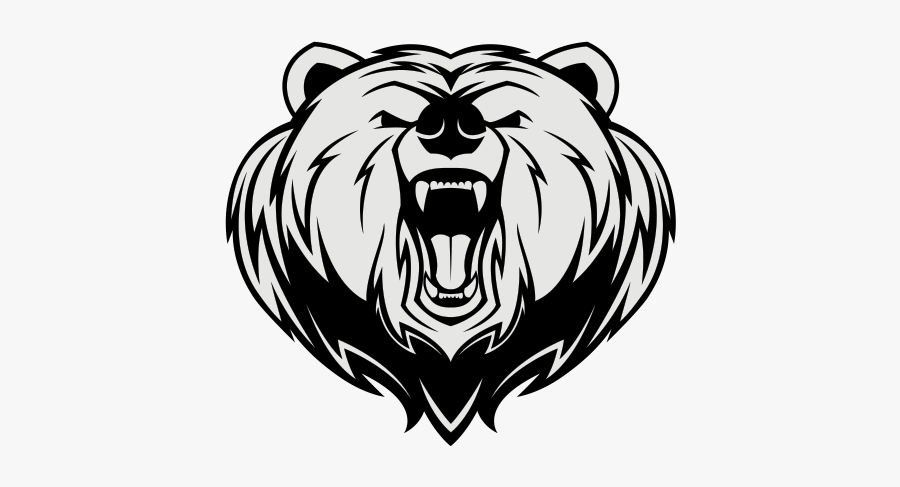 Bear Png Download - Angry Bear Head Mascot, Transparent Clipart