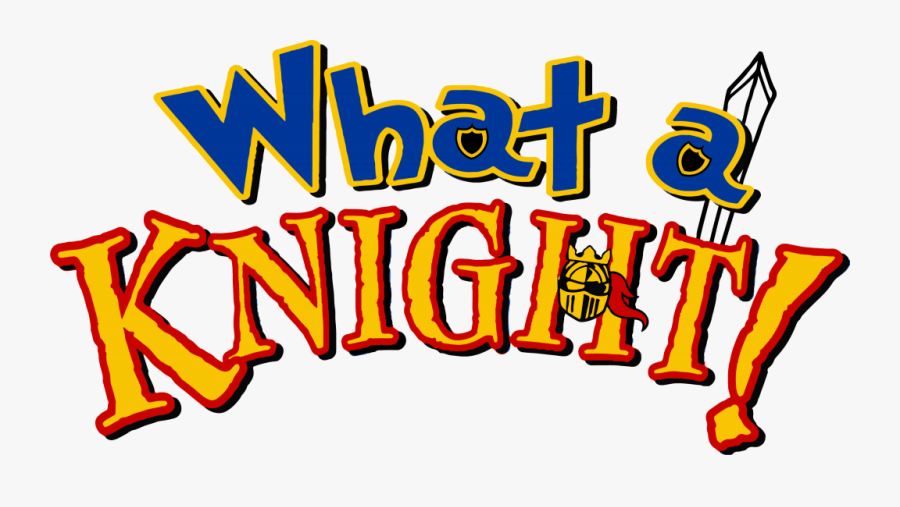 What A Knight Logo 4 Colours Blue Red, Transparent Clipart