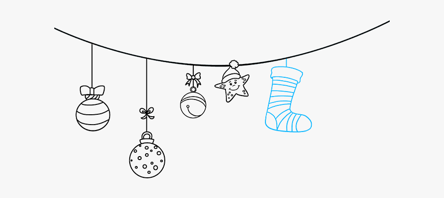 How To Draw Christmas Ornaments - Draw Christmas Ornaments, Transparent Clipart