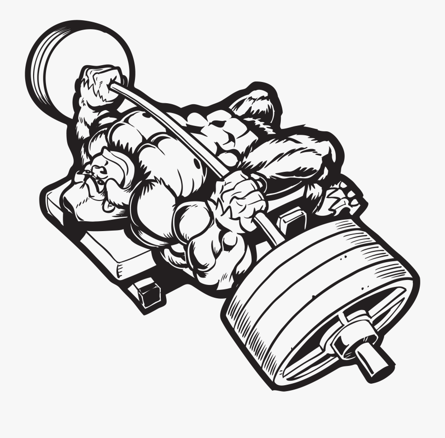 Drawing Gorilla Robot - Gorilla Bodybuilding, Transparent Clipart