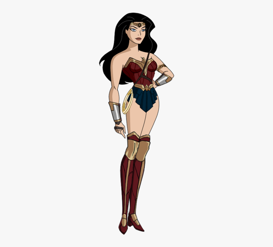 Justice League Cartoon Wonder Woman Png, Transparent Clipart