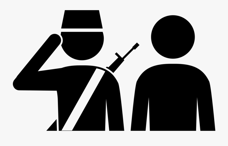 A Soldier And A Civilian - Soldier Icon Png, Transparent Clipart