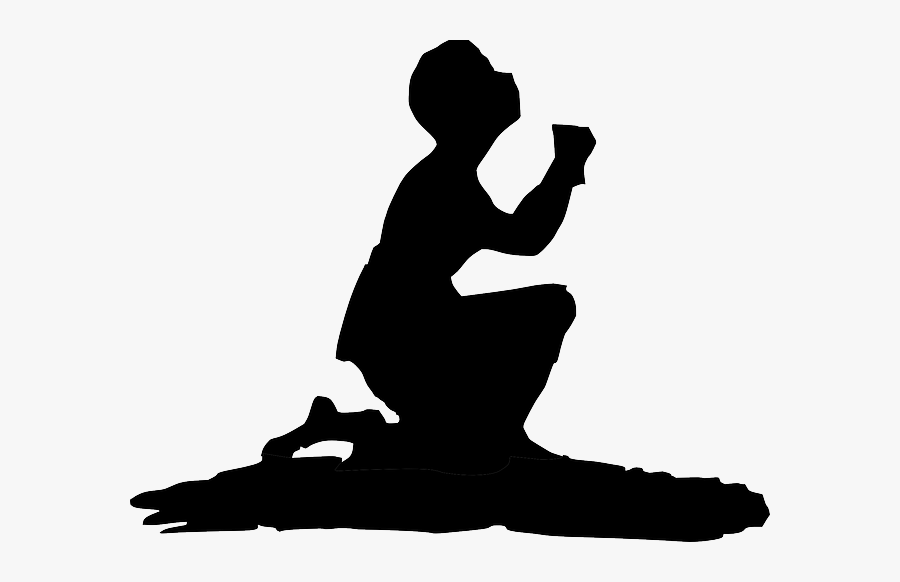 Praying To God Cartoon, Transparent Clipart
