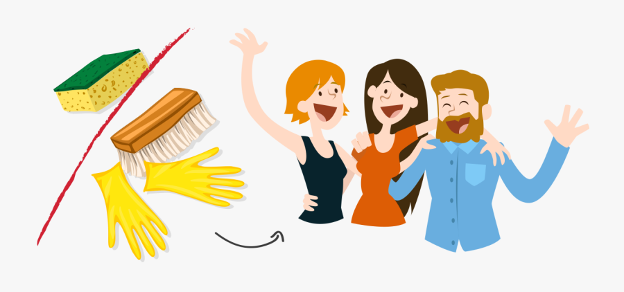 Cartoon Happy People Transparent Background, Transparent Clipart