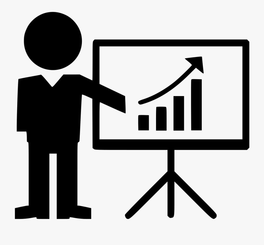 Transparent Training Icon Png - Stick Figure Giving Presentation, Transparent Clipart