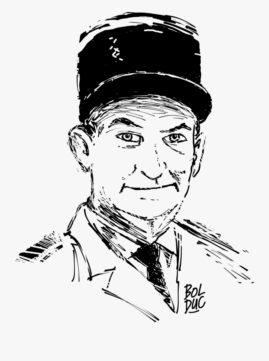 Movies Clipart Actor - Free Hollywood Actors Black And White Funny Drawings, Transparent Clipart