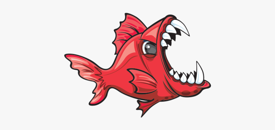 Piranha Clipart Red Fish - Piranha Fish Clipart, Transparent Clipart