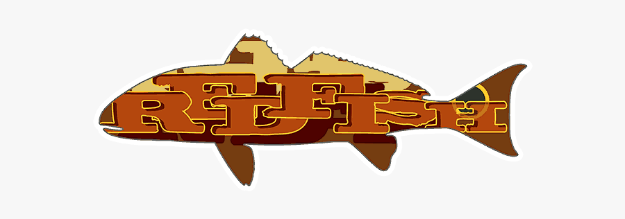 Typeface Redfish Sticker - Airplane, Transparent Clipart