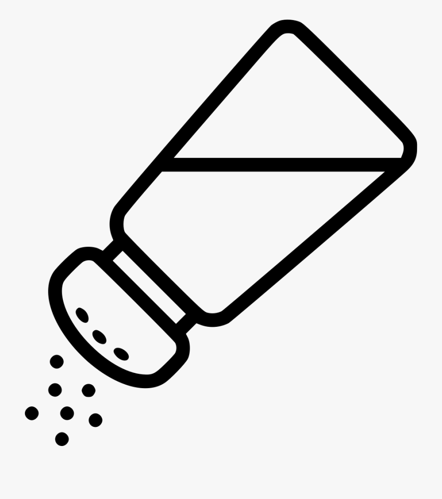 Salt Seasoning Comments - Salt Black And White, Transparent Clipart