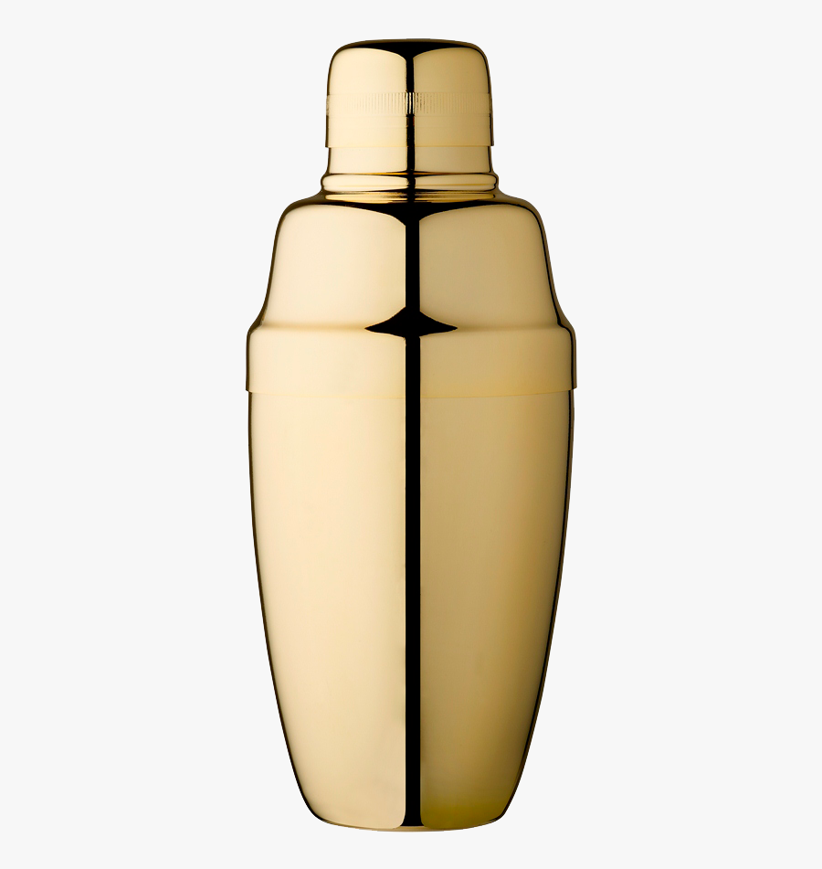Ag Gold Plated Cocktail Shaker 50cl, Transparent Clipart