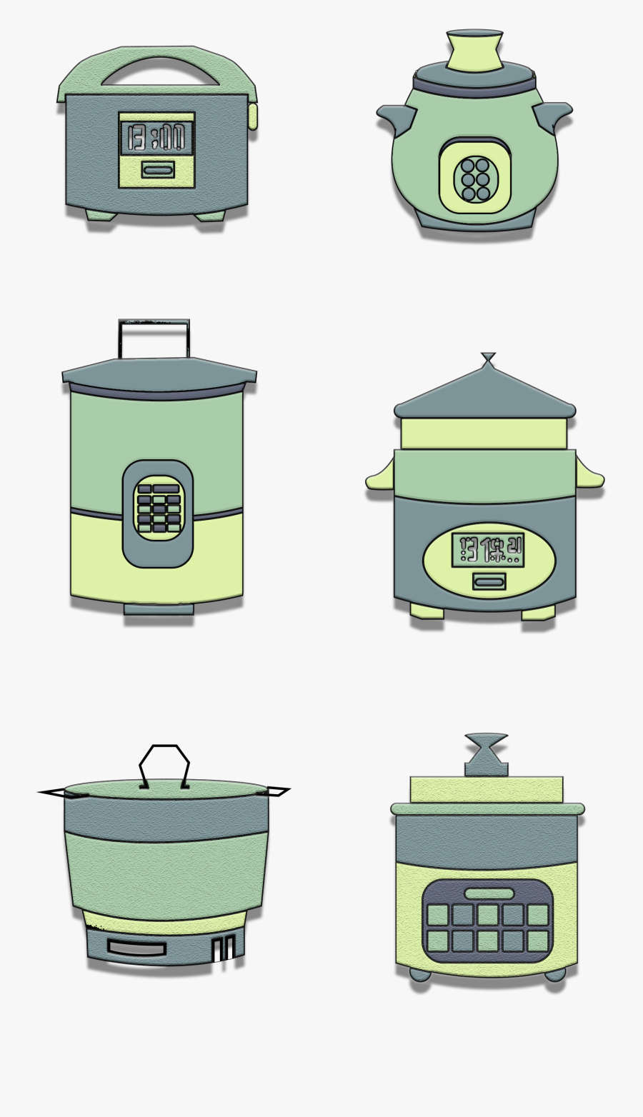 Transparent Cooker Clipart - หม้อ หุง ข้าว ไฟฟ้า การ์ตูน, Transparent Clipart