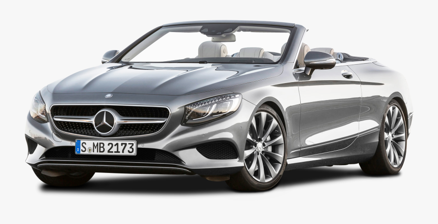 Silver Mercedes Benz S Class Cabriolet Car Png - Mercedes Benz Car Png, Transparent Clipart