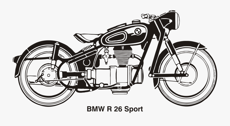 Bmw R26 Sport, Year 1956 Clip Arts - Royal Enfield Vector Png, Transparent Clipart