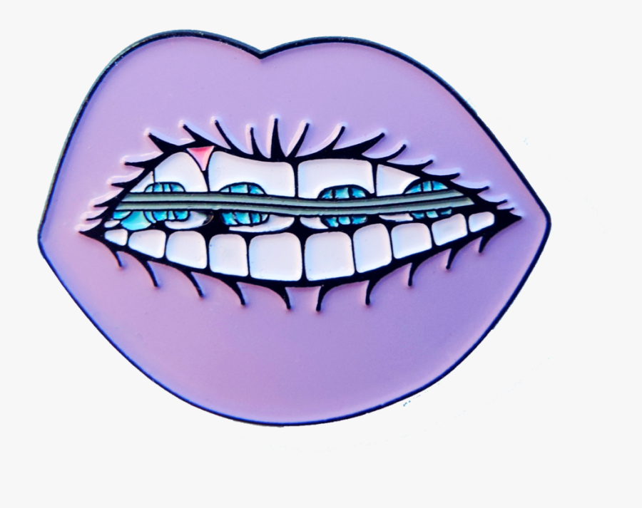 Pins Drawing Lip Clip Art Royalty Free Download - Lips With Braces Drawing, Transparent Clipart