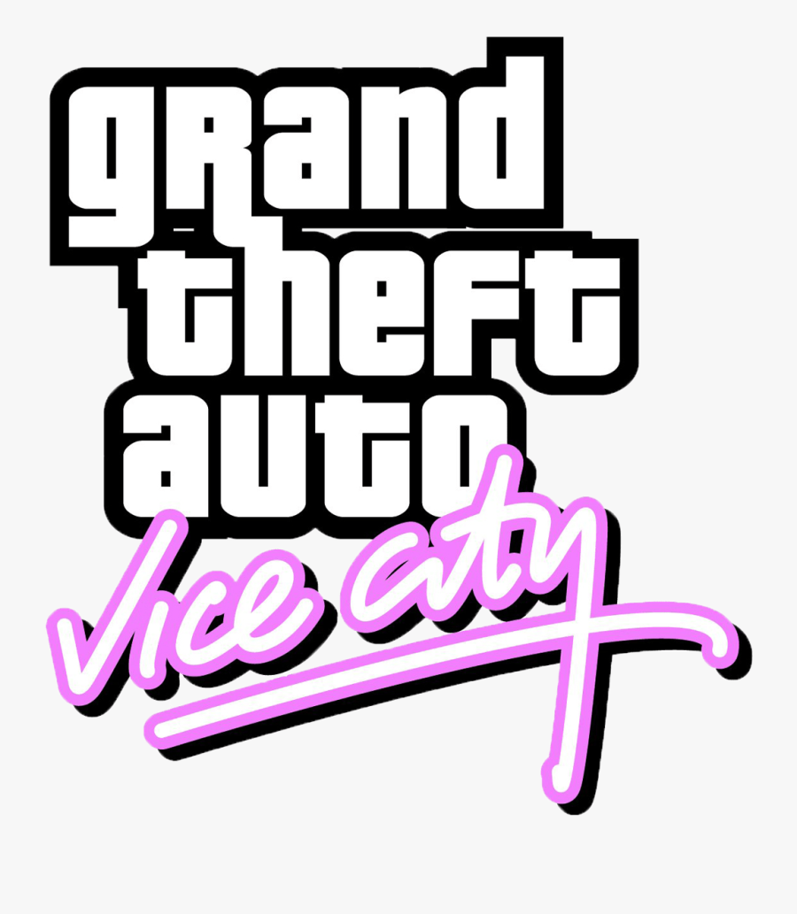 Vice City Cheat Codes, Walkthroughs And Unlockables - Grand Theft Auto Vice City Logo, Transparent Clipart