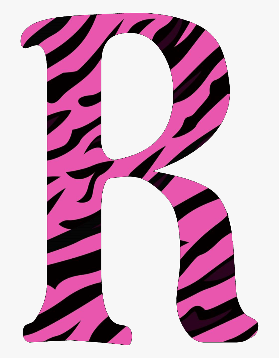 Letras Para Imprimir De Animal Print - Letter U Pink Zebra, Transparent Clipart